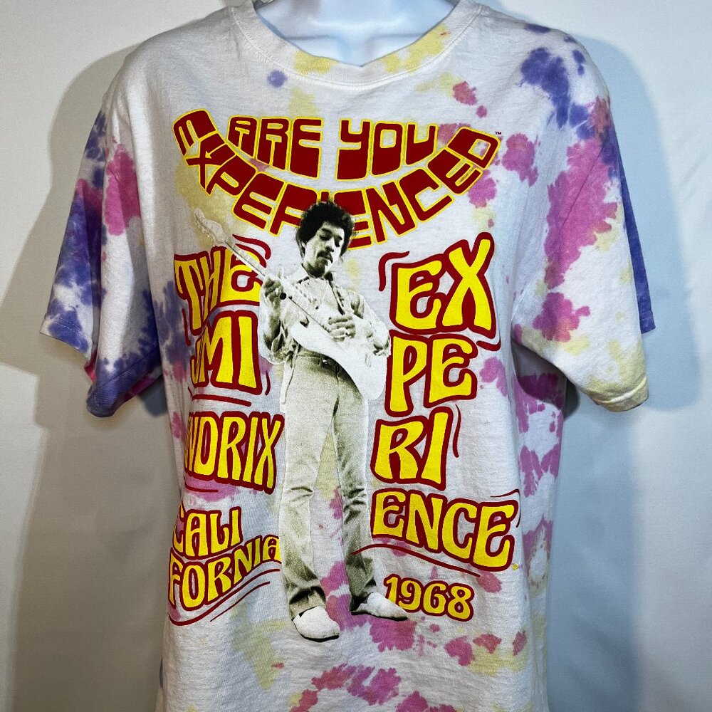 Authentic Hendrix Tie Dye Jimmy Hendrix T-Shirt Size M